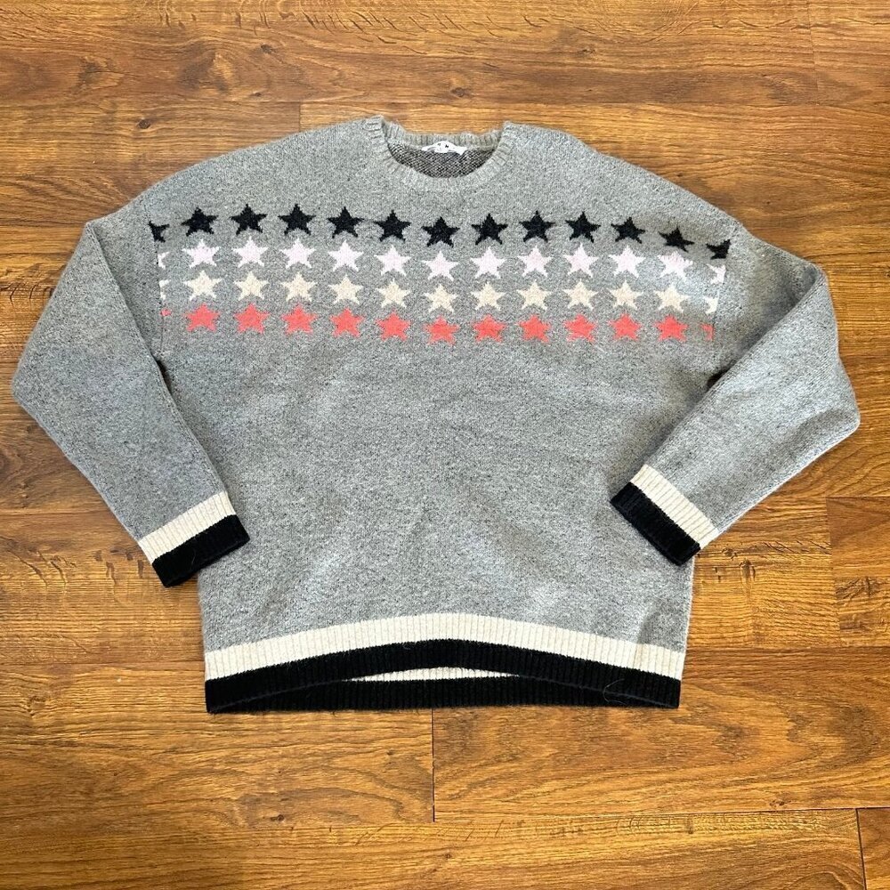 THML stars crewneck sweater L